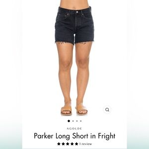 AGOLDE Parker Long denim shorts